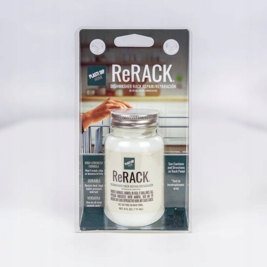Naprawa kosza zmywarki Plasti Dip ReRack 118 ml 4oz do naprawy koszy Biały